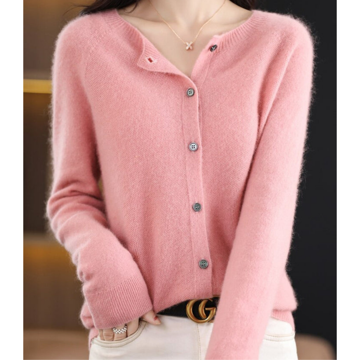 Mirelle™ Knit Cardigan | 100% Wool Softness & Everyday Elegance