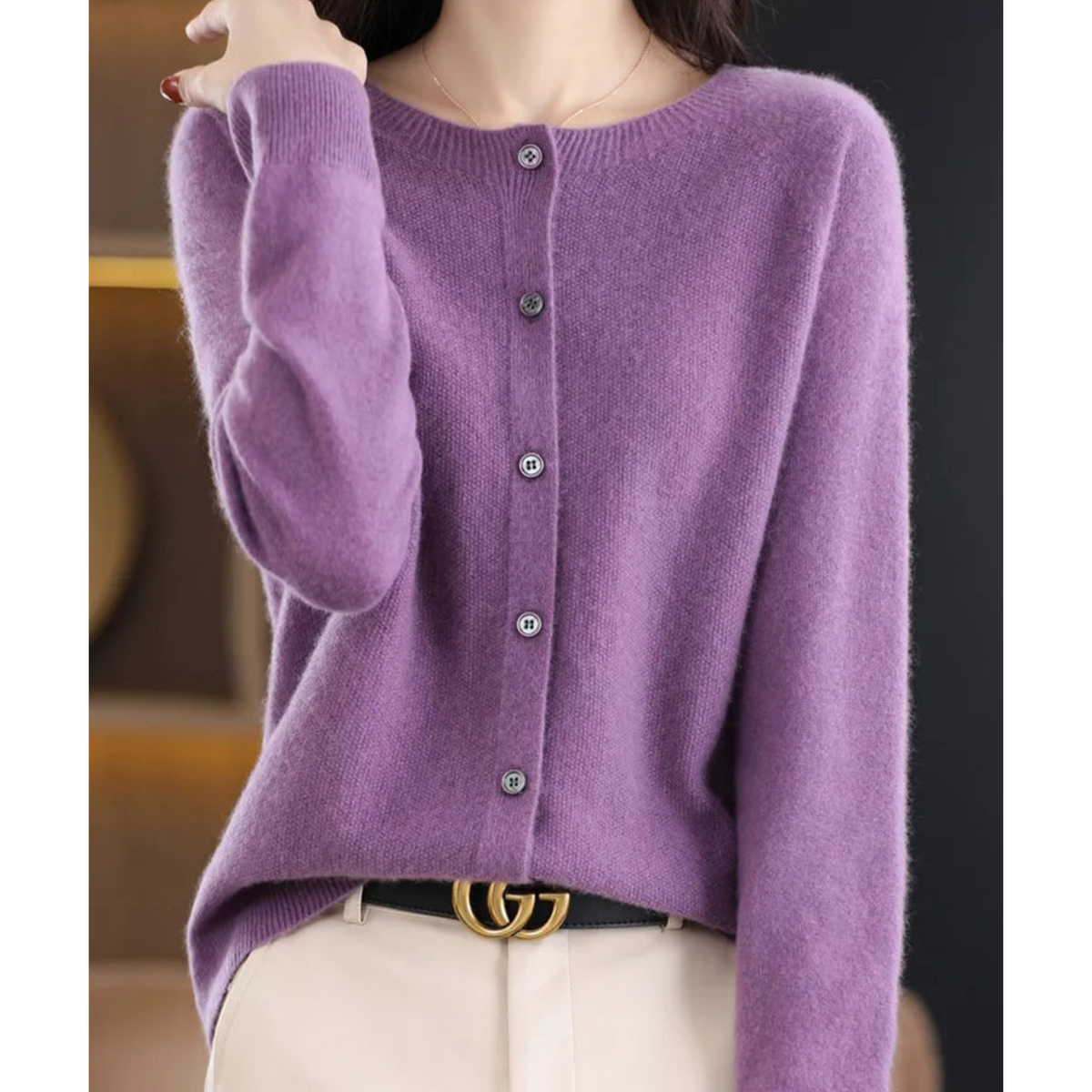 Mirelle™ Knit Cardigan | 100% Wool Softness & Everyday Elegance