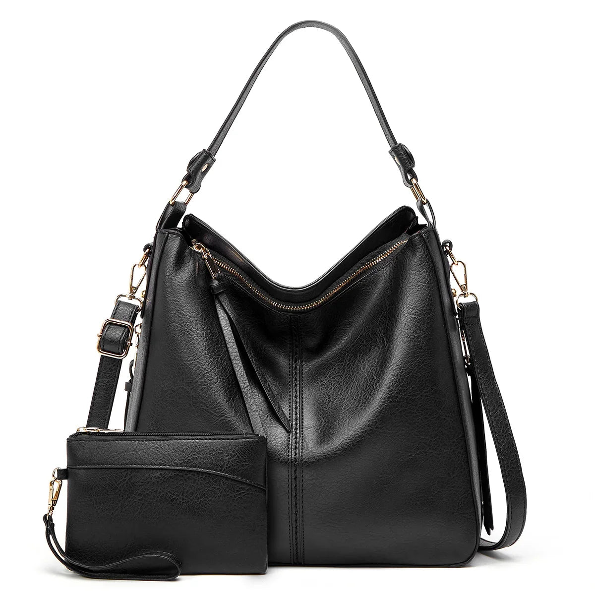 Luxury Hobo Anti-Theft Handbag + FREE Pouch Wallet