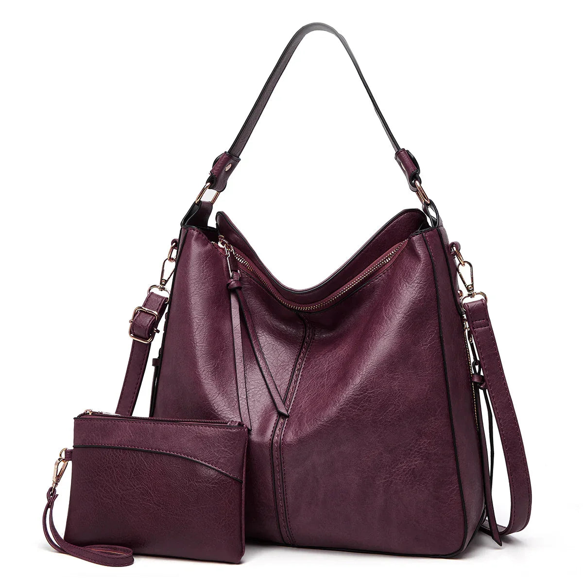 Luxury Hobo Anti-Theft Handbag + FREE Pouch Wallet
