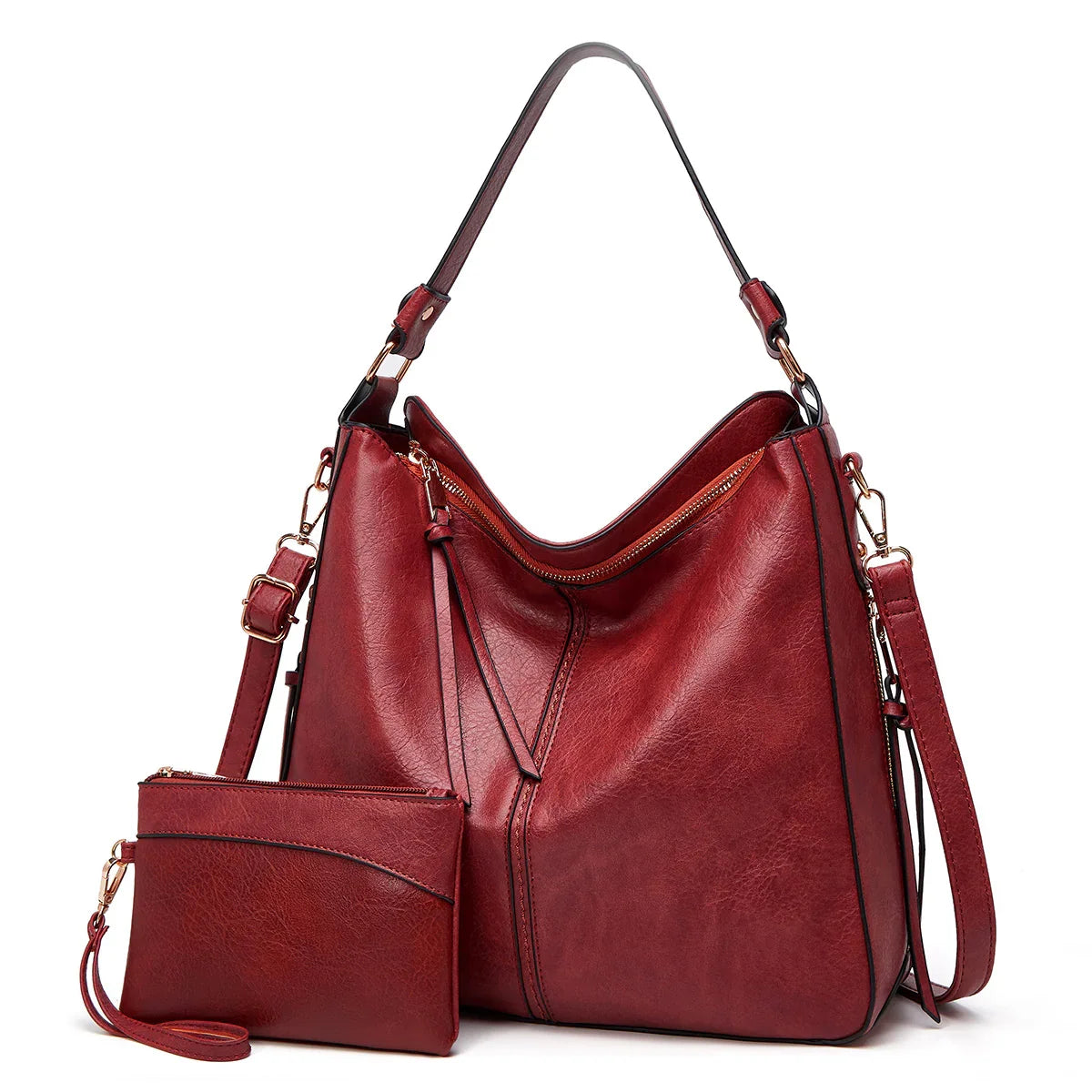 Luxury Hobo Anti-Theft Handbag + FREE Pouch Wallet