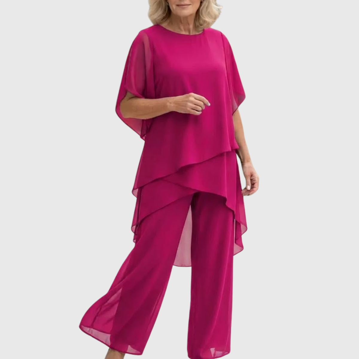 Roxina™ | Elegant Chiffon Pant Set