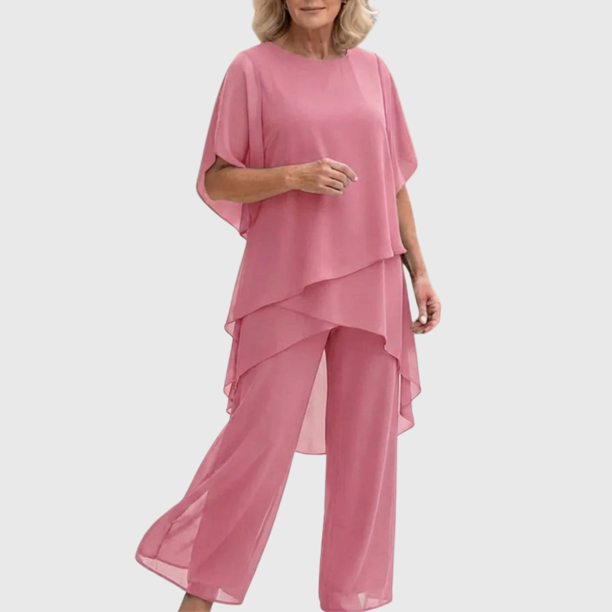 Roxina™ | Elegant Chiffon Pant Set