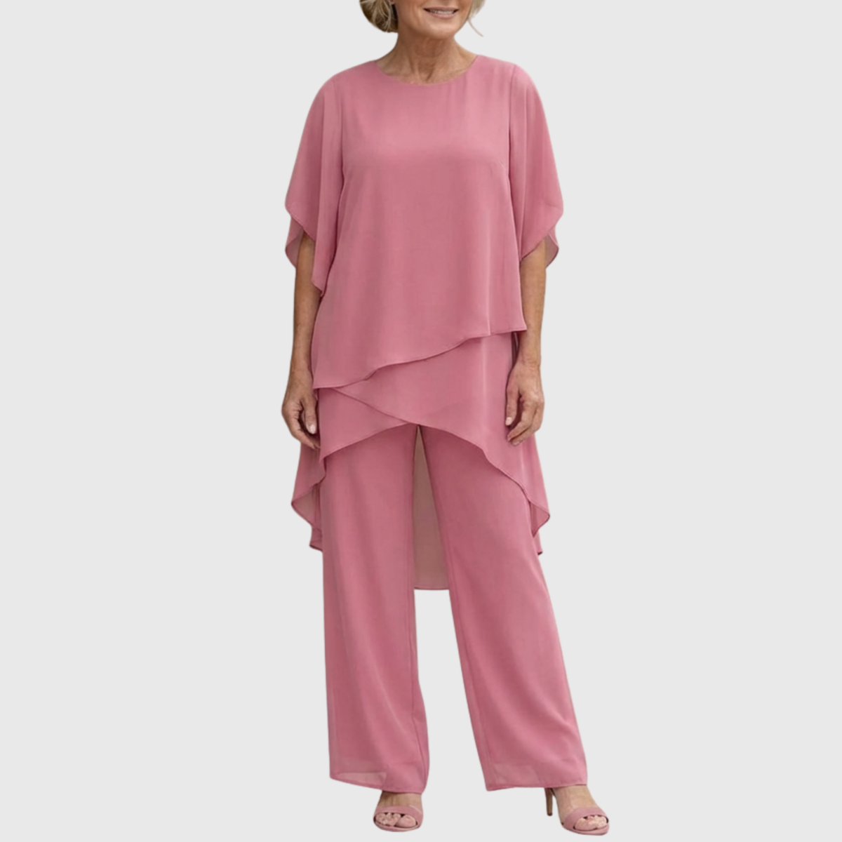 Roxina™ | Elegant Chiffon Pant Set