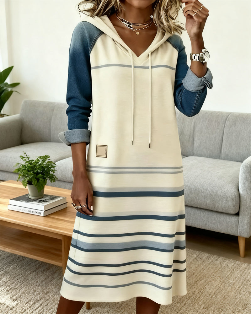 Camila™ | Striped Hooded Dress
