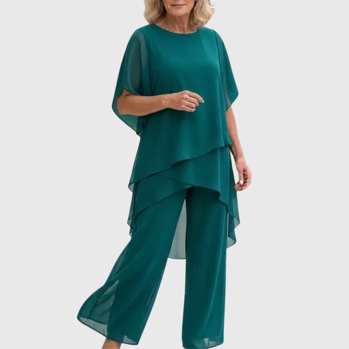Roxina™ | Elegant Chiffon Pant Set