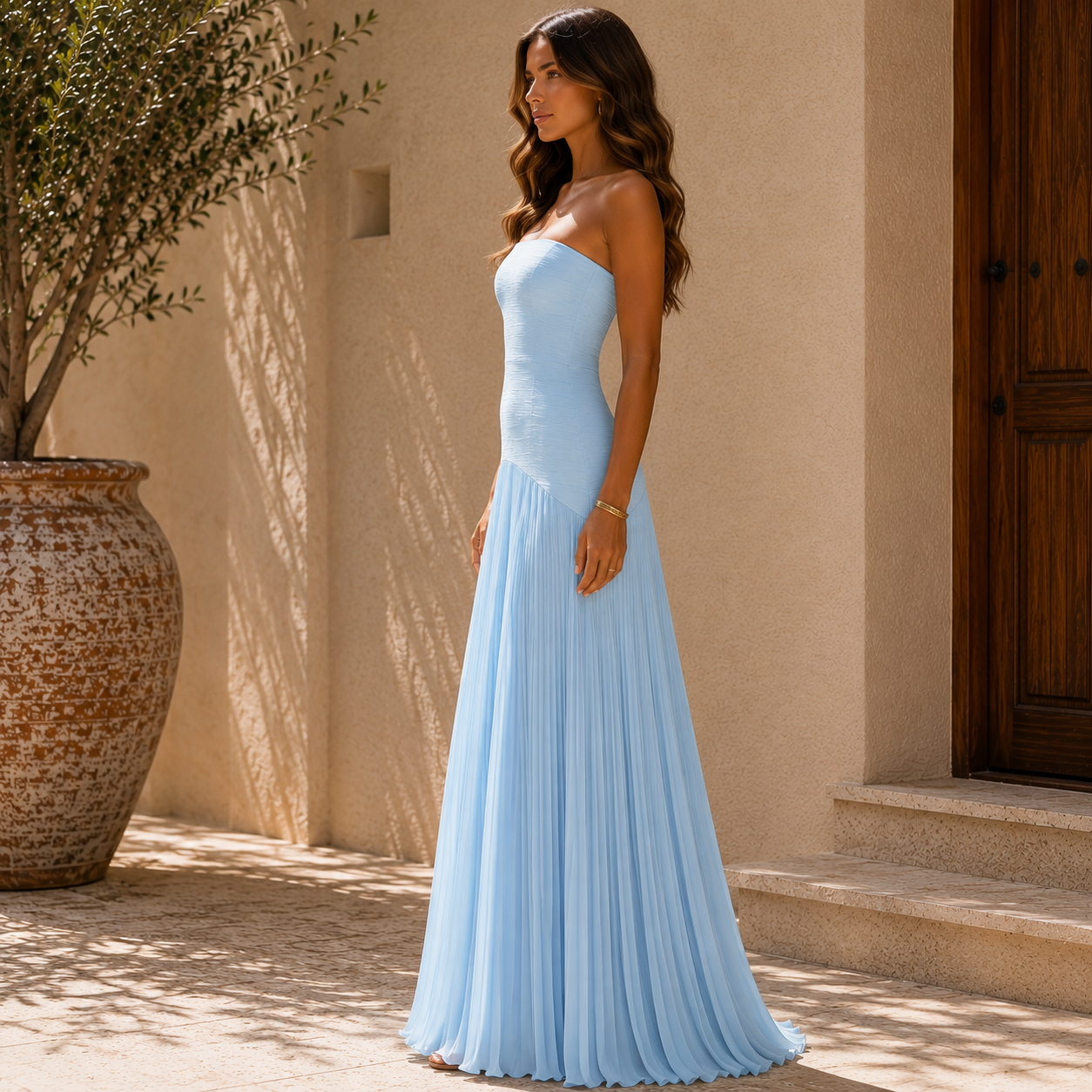 Almudena | Off-Shoulder Bustier Dress
