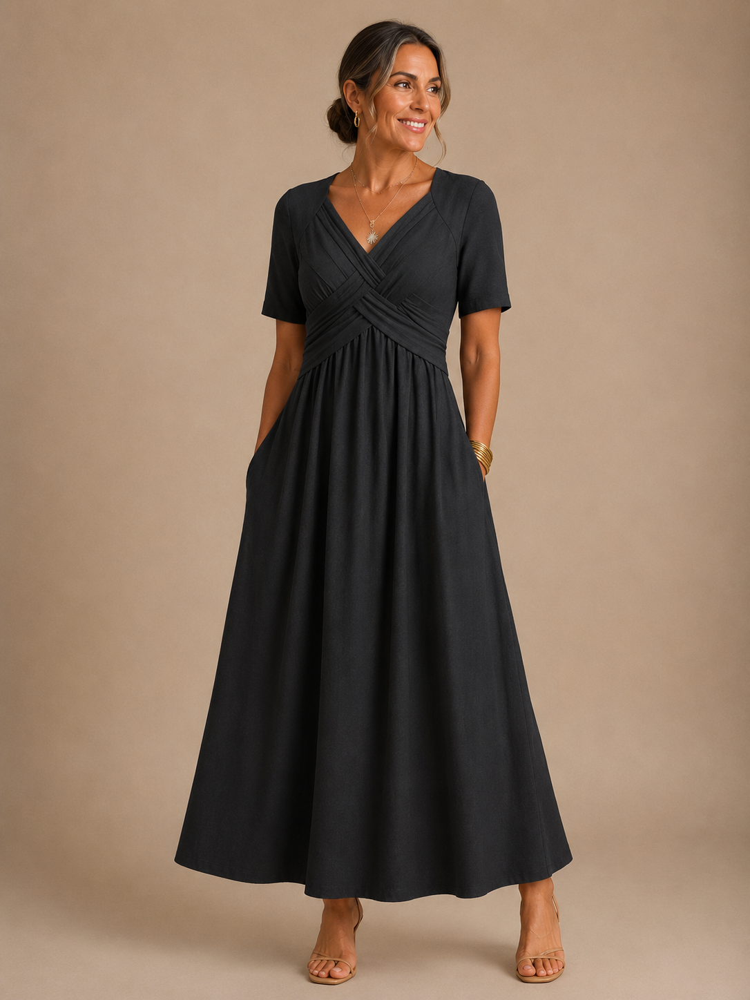 Angeli™ (Athens Edit) | Elegant Midi Dress