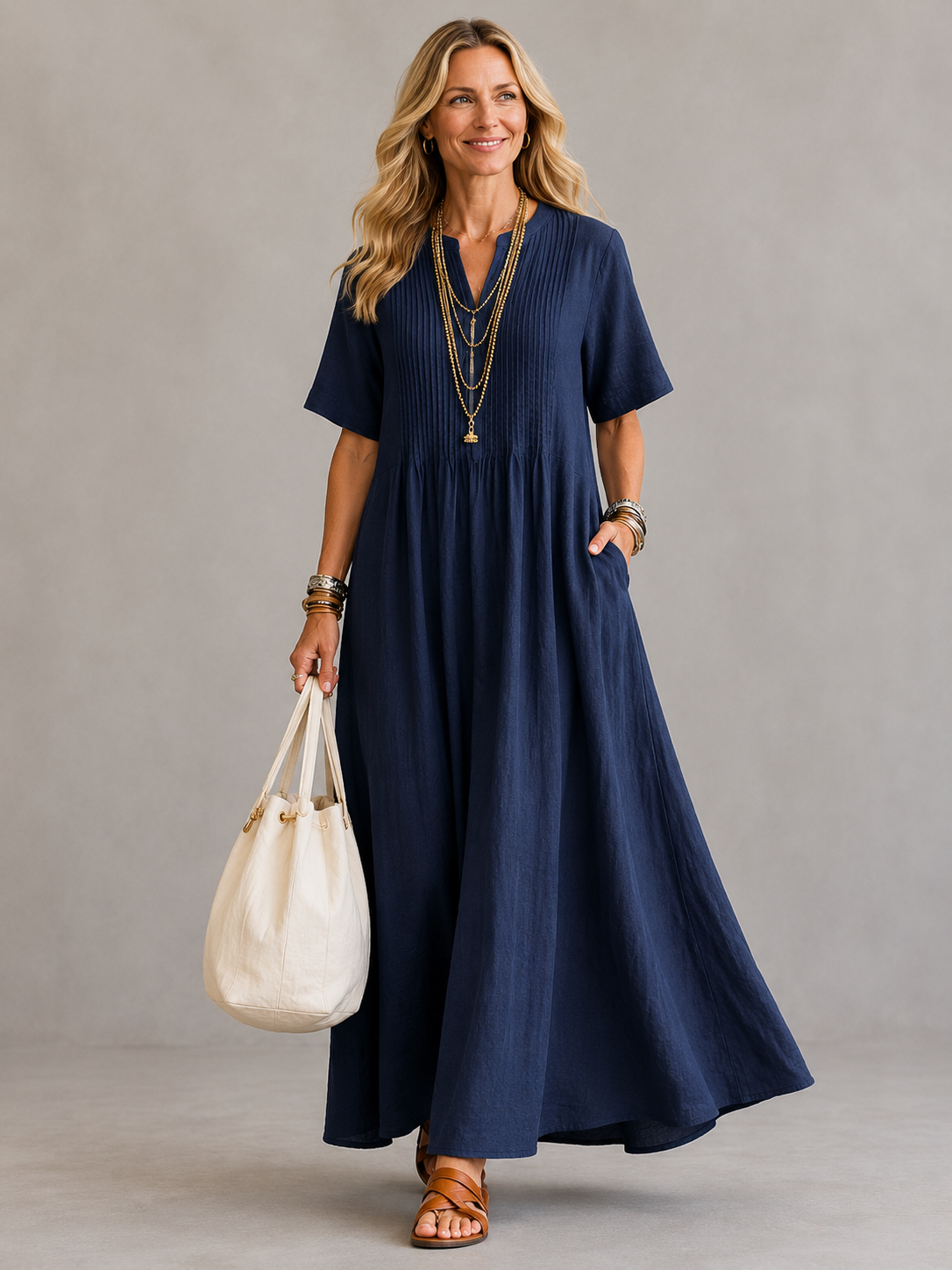 Nathalia™ (Athens Edit) | Pleated Dress