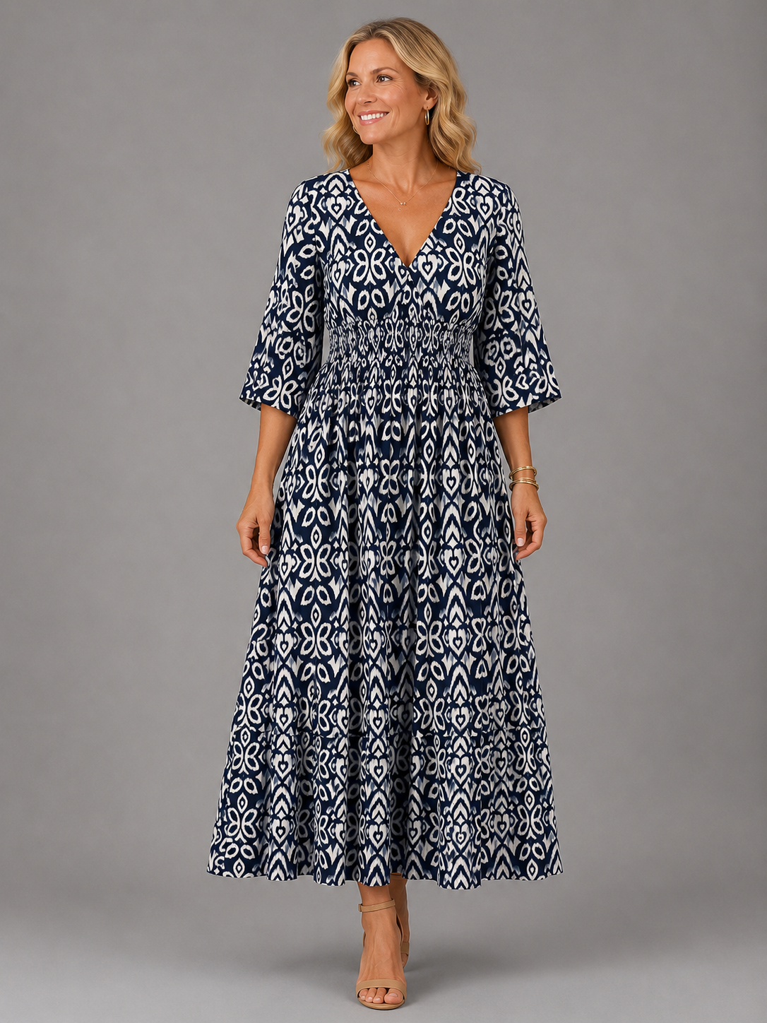 Althea™ (Athens Edit) | Bohemian Flow Midi Dress