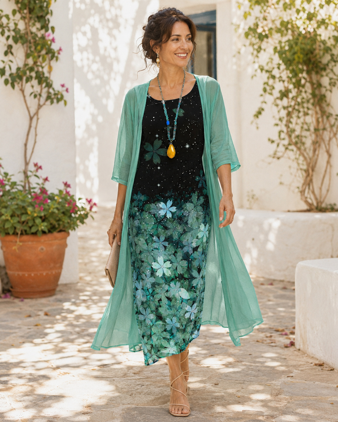 Maeva Dress Set Green