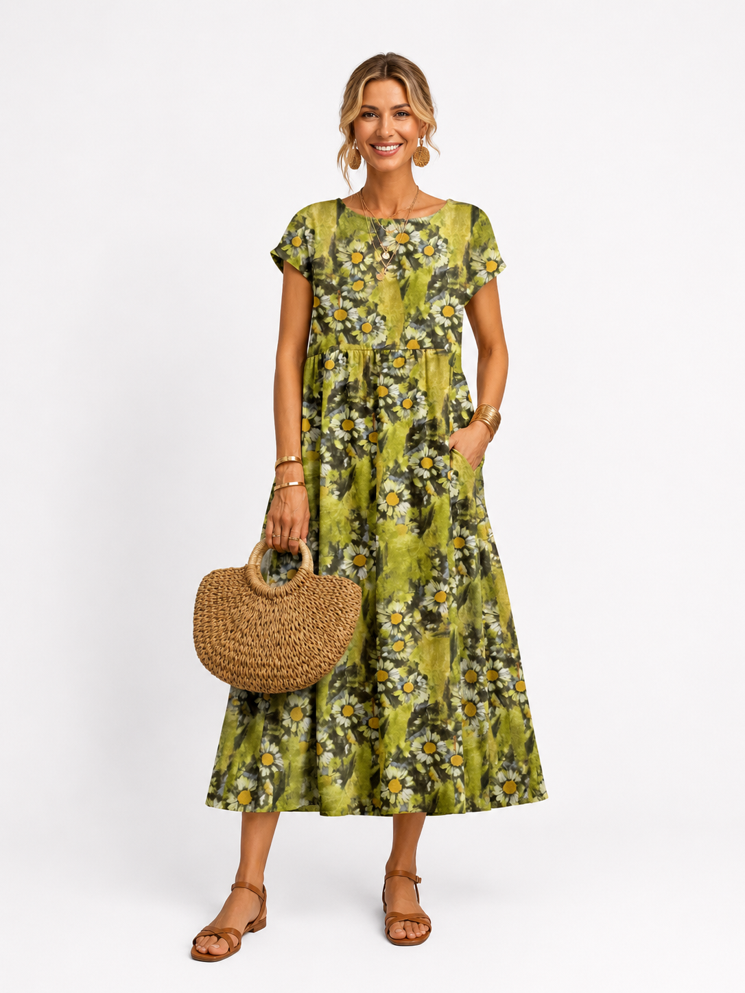 Florene | Short Sleeve Summer Dress