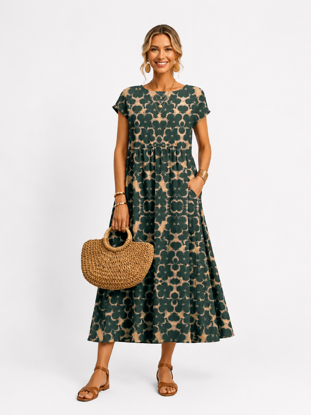Florene | Short Sleeve Summer Dress