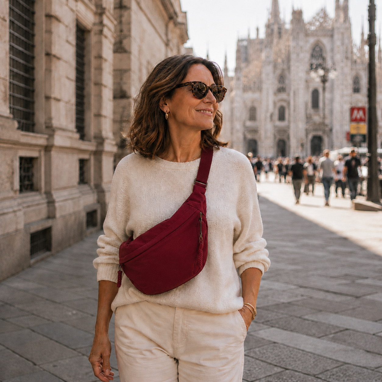 Rosa | Shoulder Bag - Burgundy