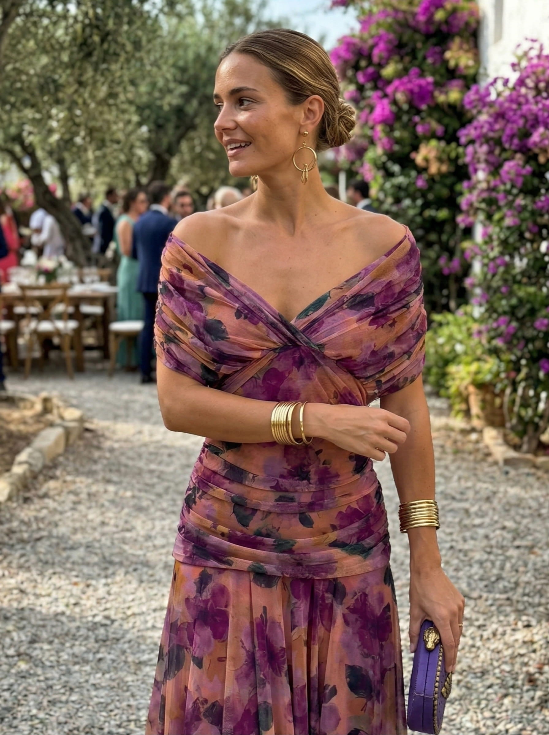 Nora | Long V-Neck Dress – Limited Edition