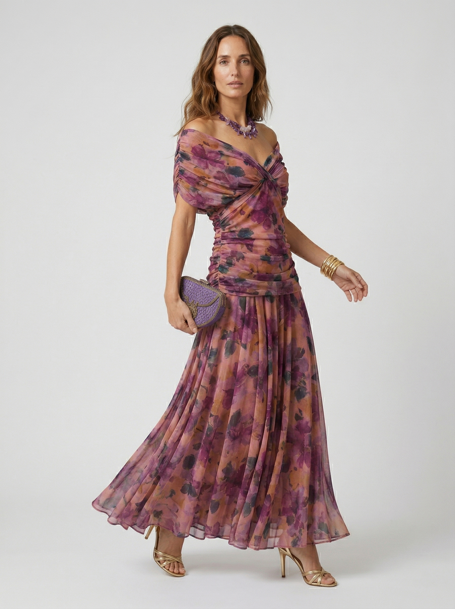 Nora | Long V-Neck Dress – Limited Edition