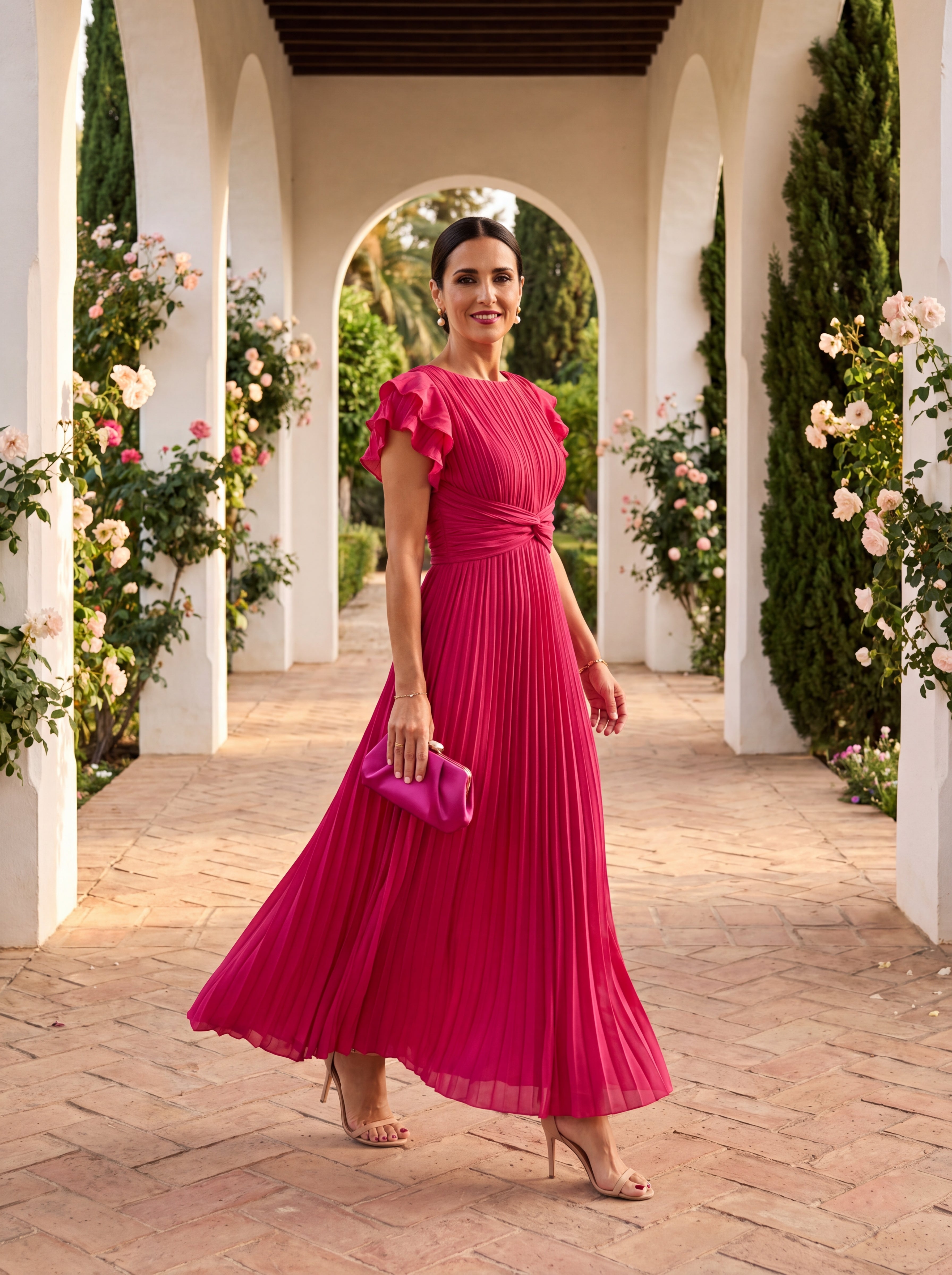 Selena Elegant Dress in Refined Tulle