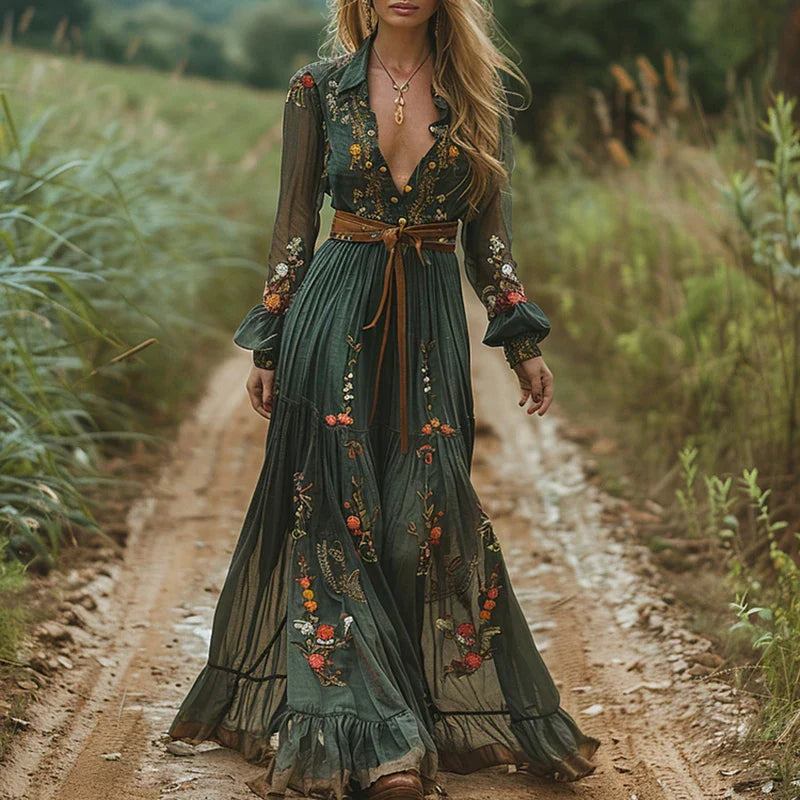 Clara Bohemian Floral Maxi