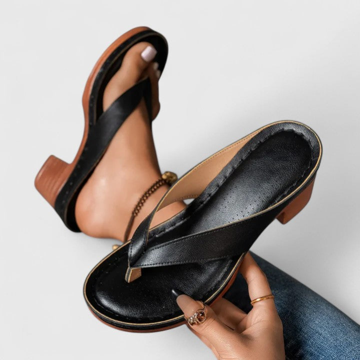 Comfortable Occasion Real Leather Heels