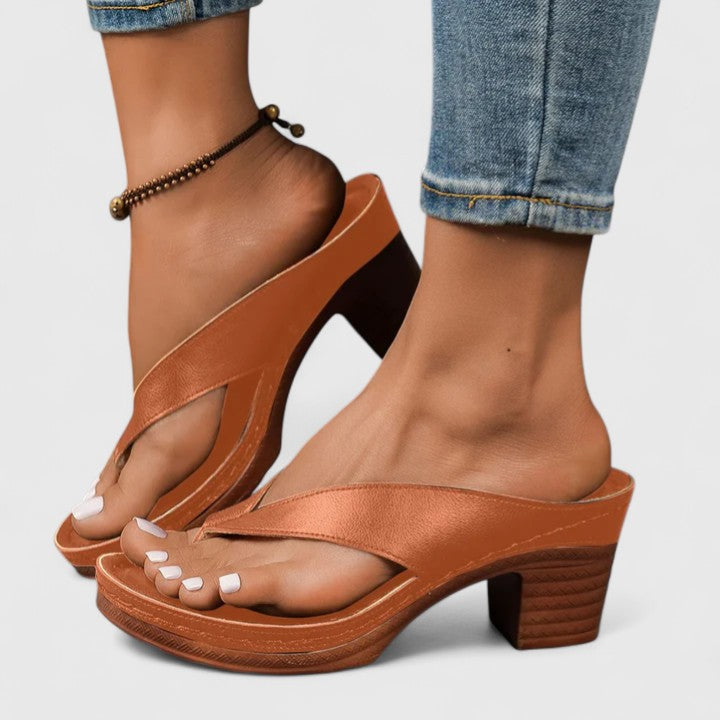 Comfortable Occasion Real Leather Heels