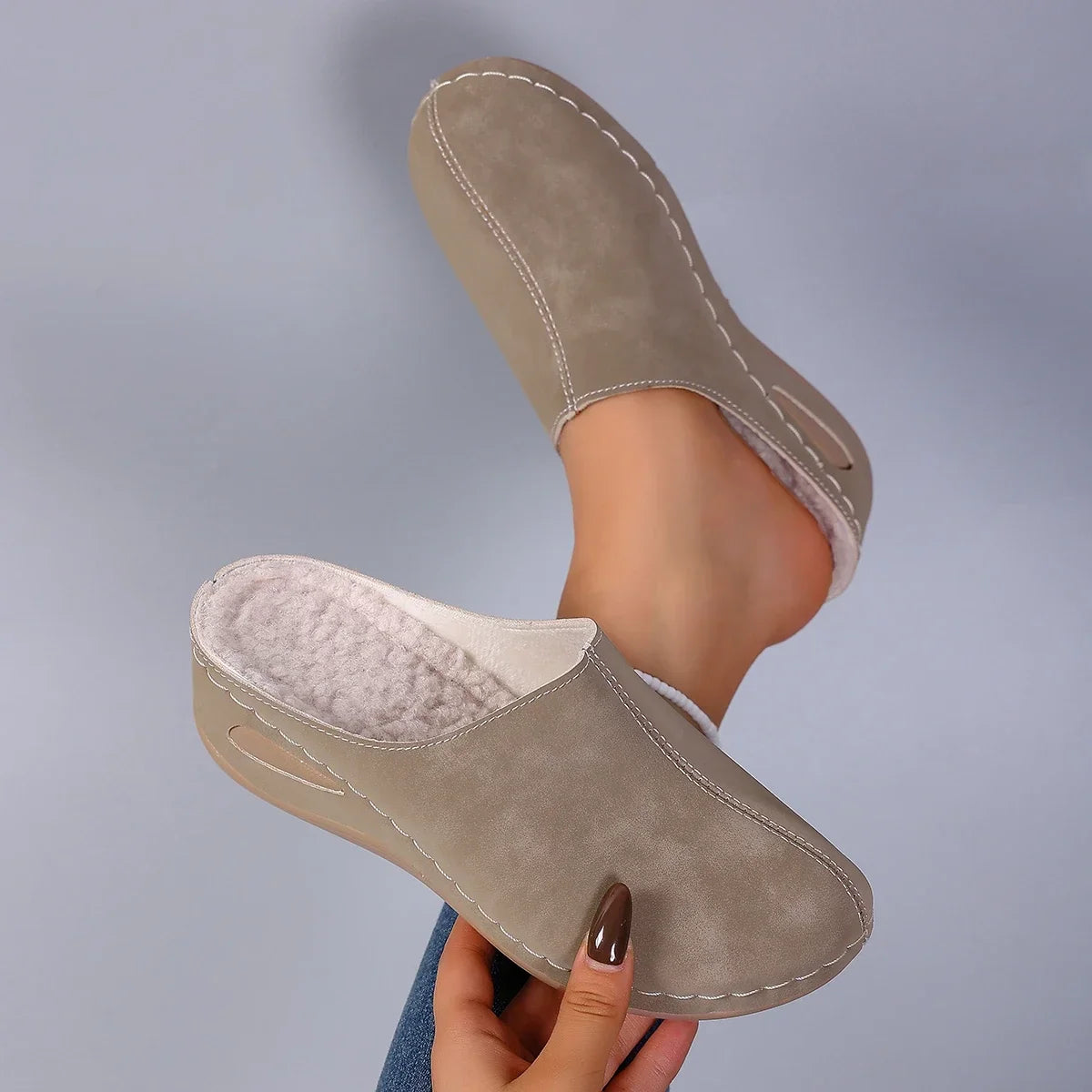 Marvion Cozy Fleece Slippers