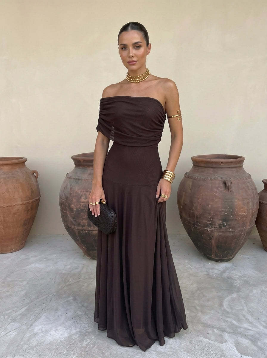Simba Elegant Dress in Silk Tulle