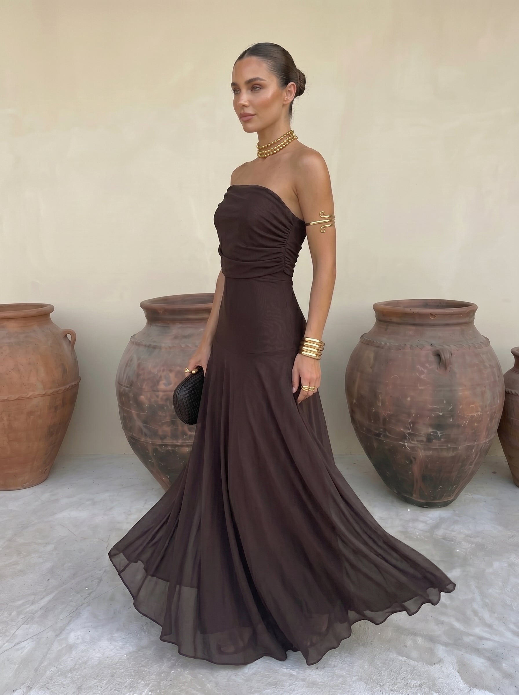 Simba Elegant Dress in Silk Tulle