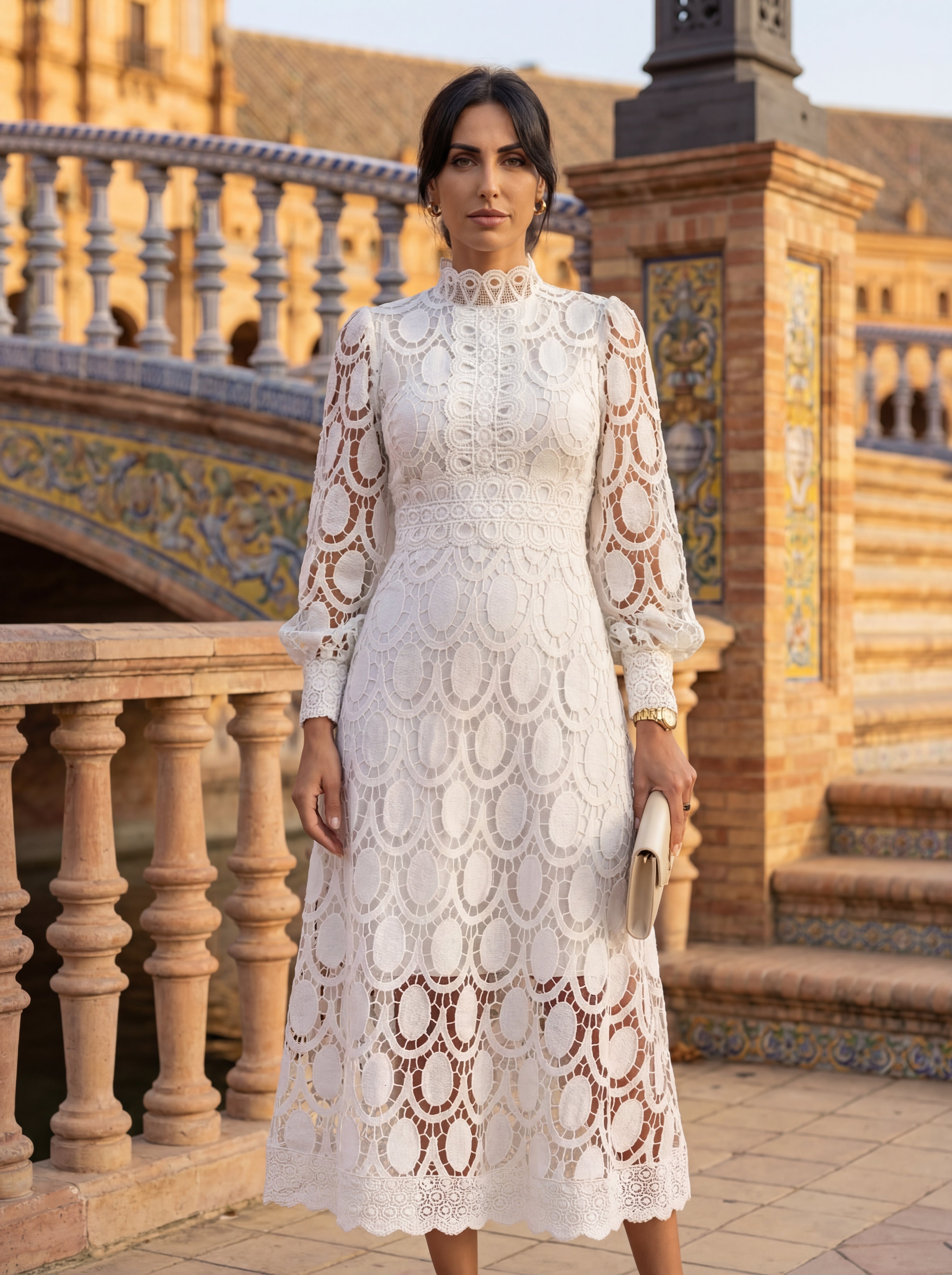 Carmona Elegant Silk Dress