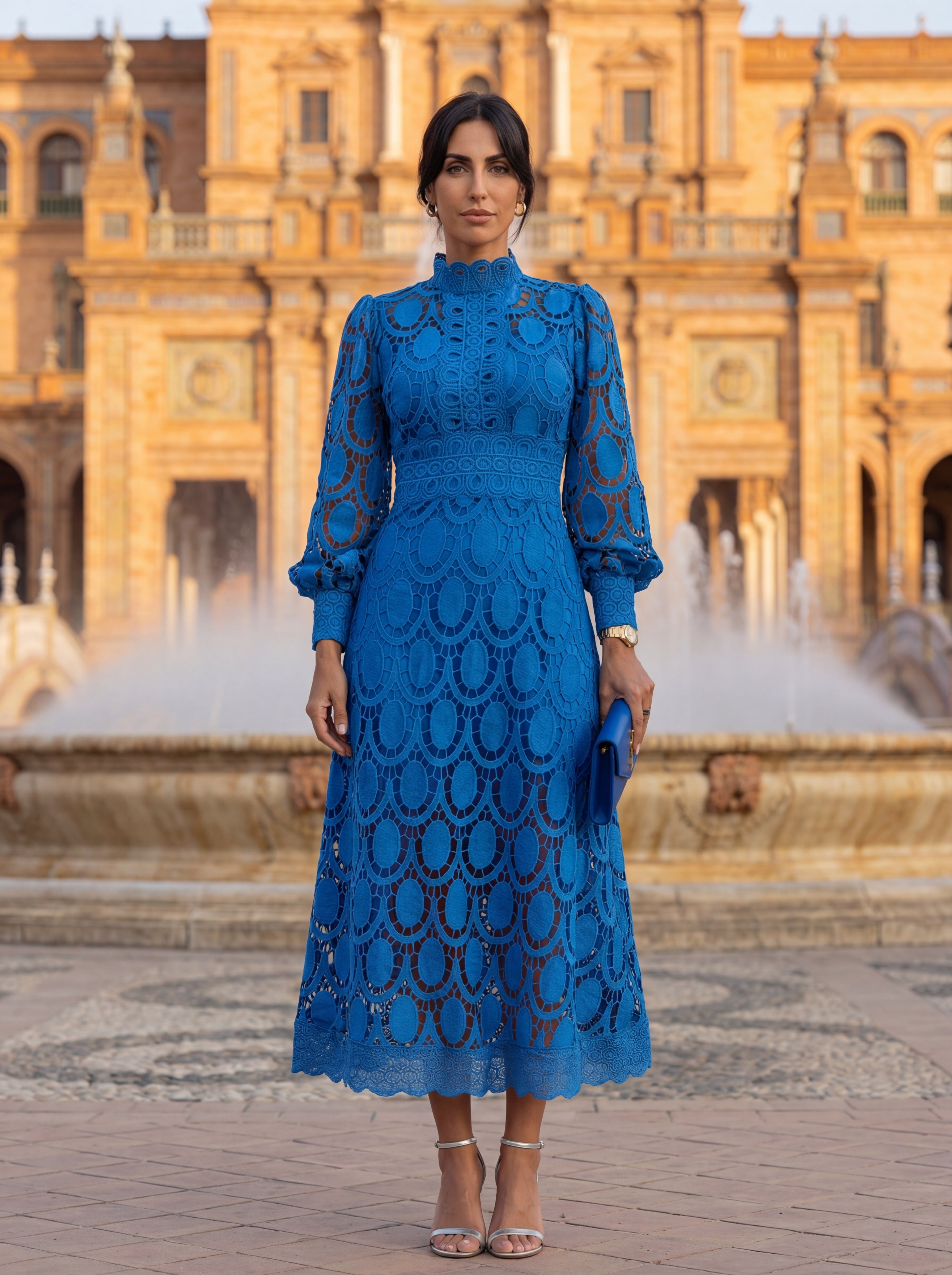 Carmona Elegant Silk Dress