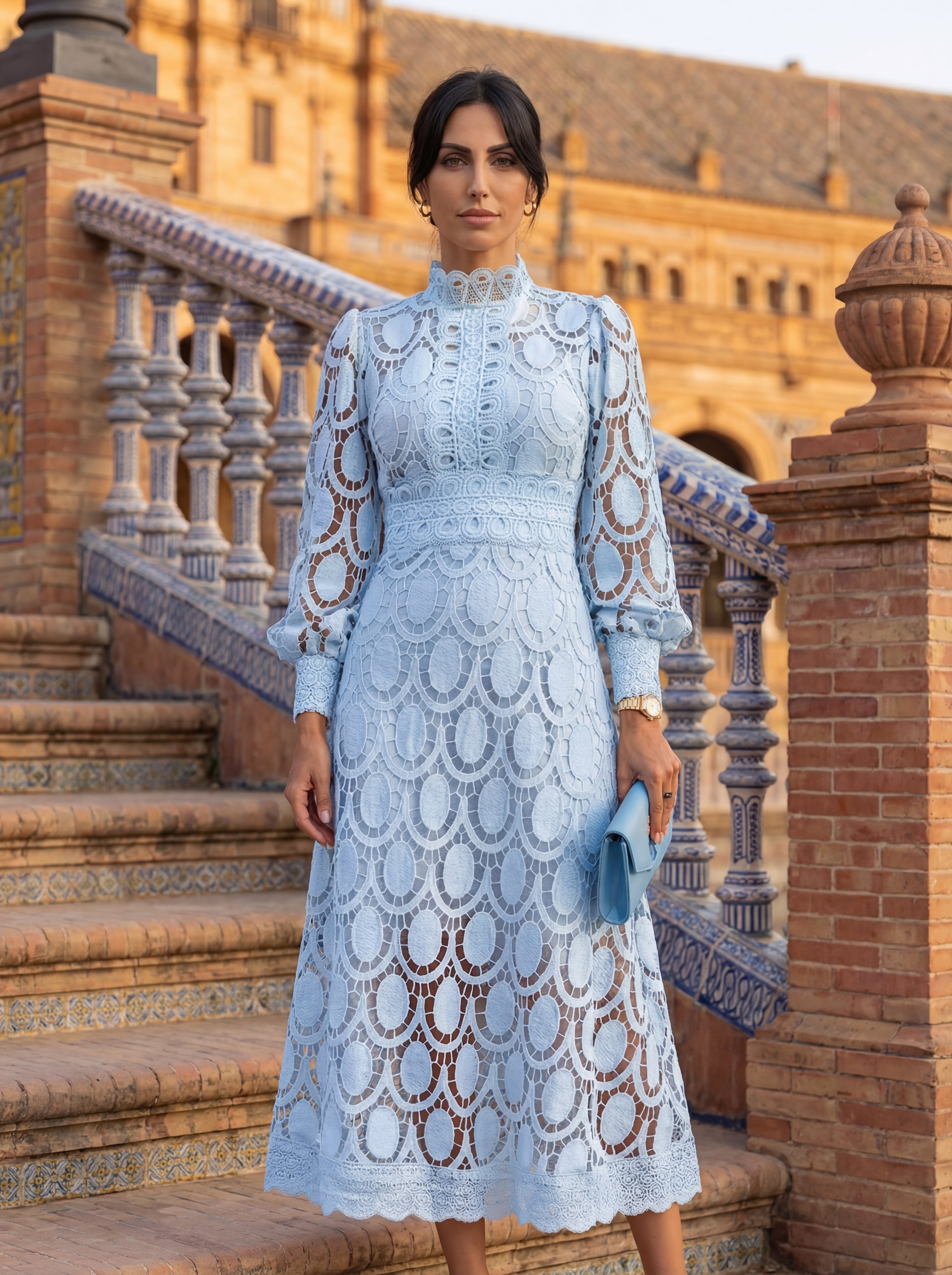 Carmona Elegant Silk Dress