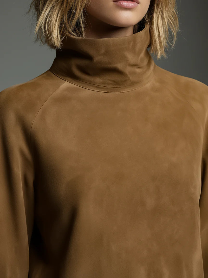 Hannah™ | Oversized Mini Suede Dress