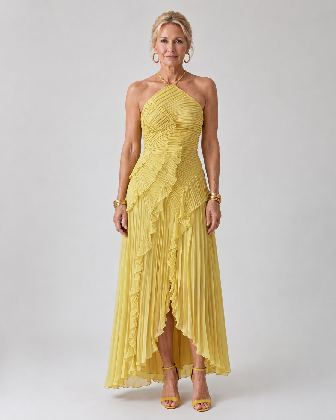 Avery | Occasion Dress - Yellow