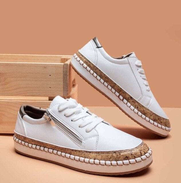 Oluchi™ Floral Orthopedic Zipper Sneakers