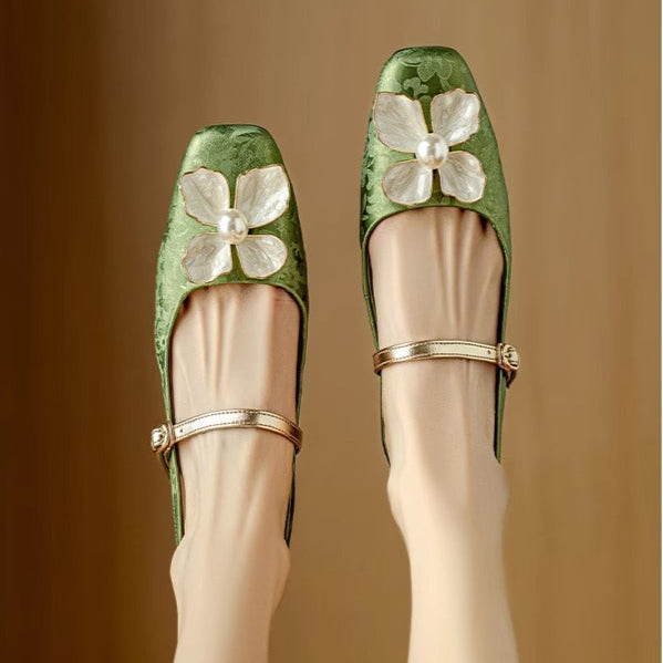 Slingback Real Leather Pumps