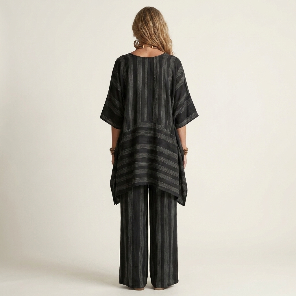 Kiara | Two-Piece Striped Cotton Set