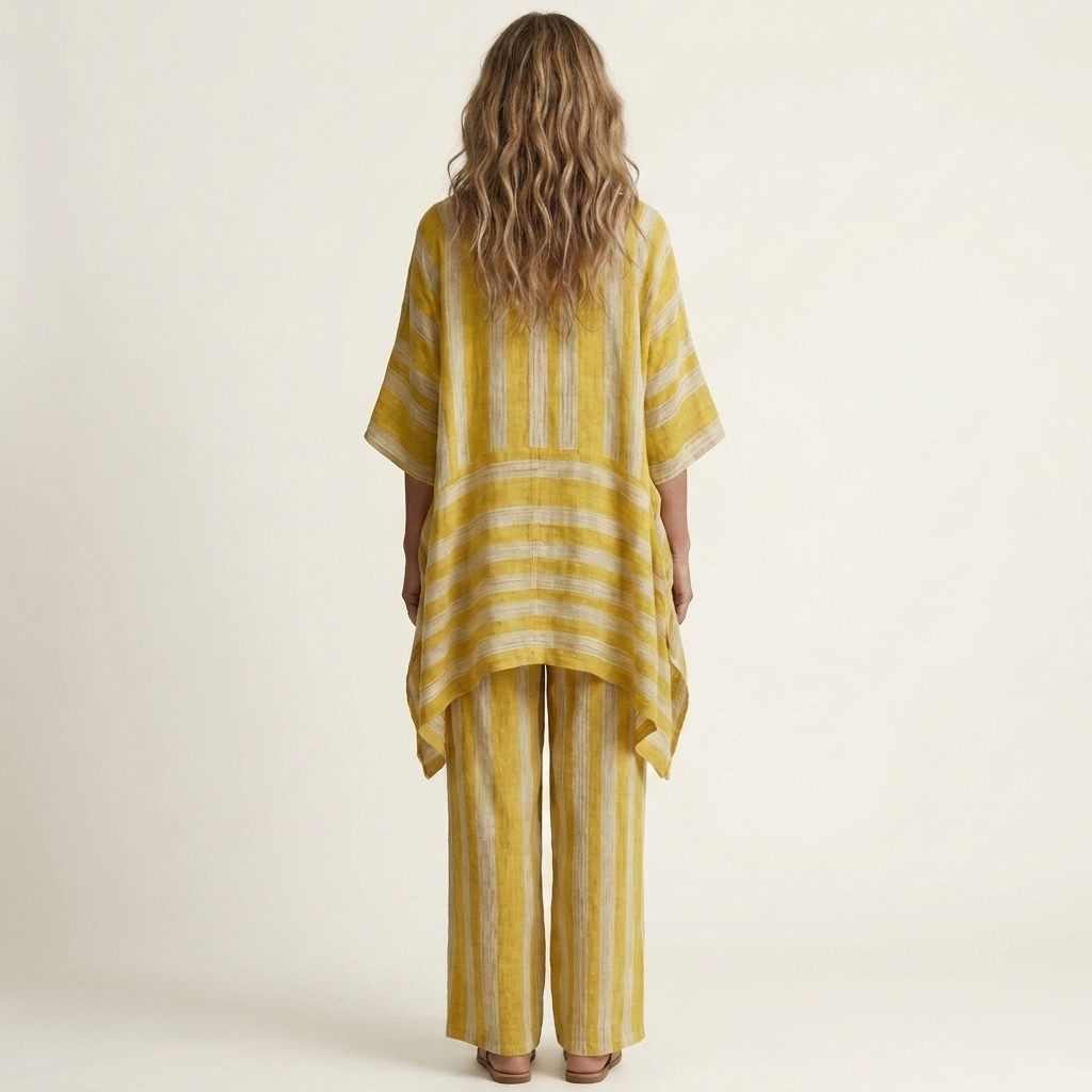 Kiara | Two-Piece Striped Cotton Set