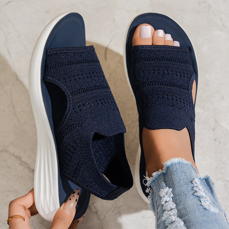 Platform Sandals, Breathable Knit for Women
