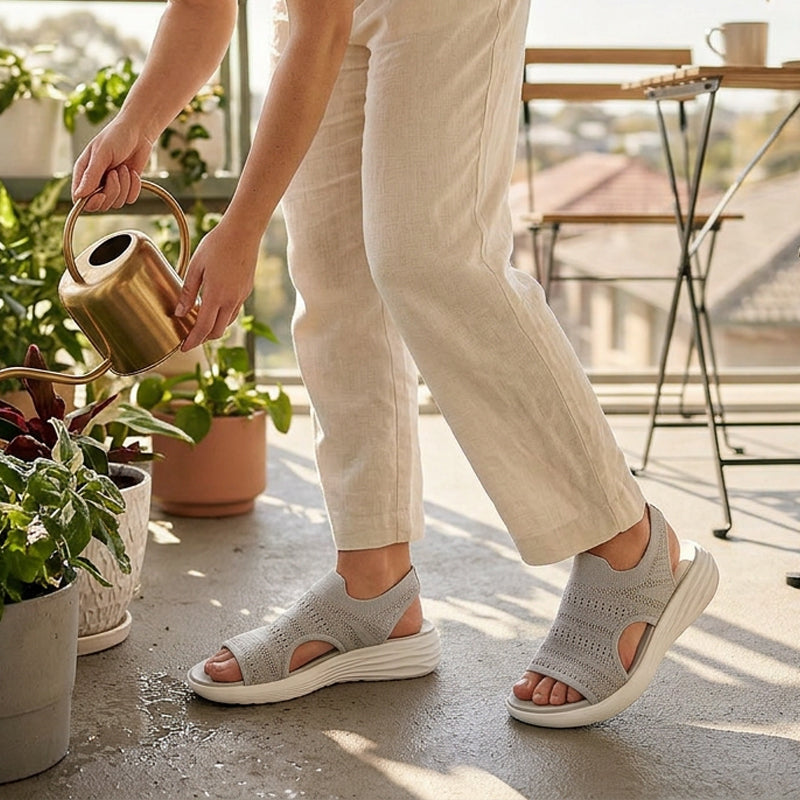 Platform Sandals, Breathable Knit for Women