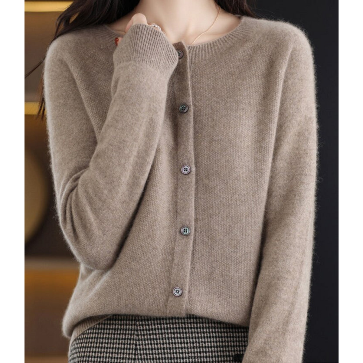 Mirelle™ Knit Cardigan | 100% Wool Softness & Everyday Elegance