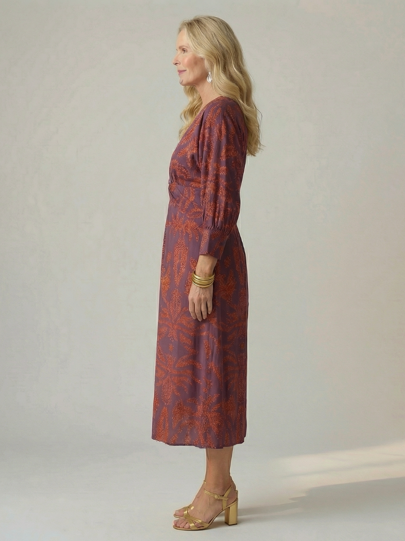 Lune (Athens Edit) | Natural Wrap Midi Dress
