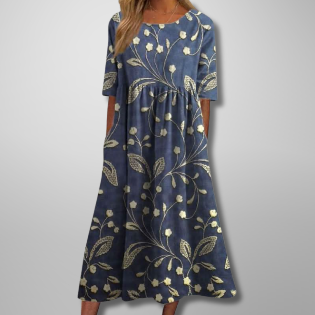 Faye Relaxed Floral Midi