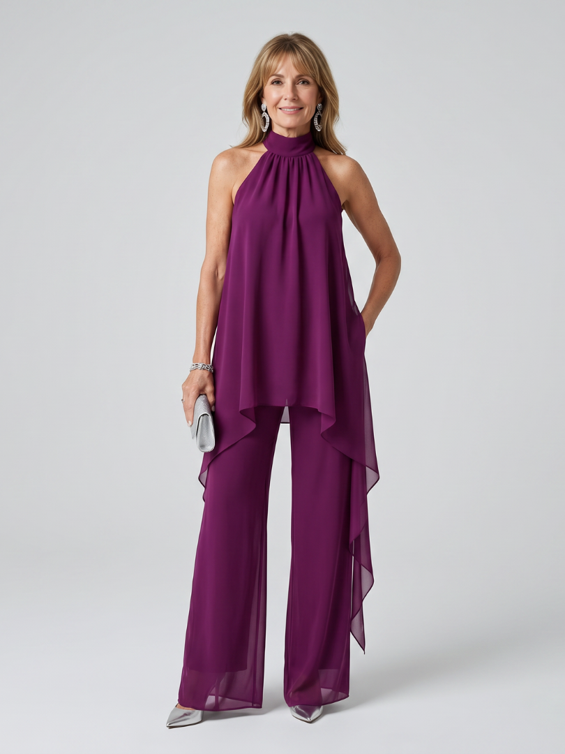 Bearim | Asymmetric Collared Tunic Set