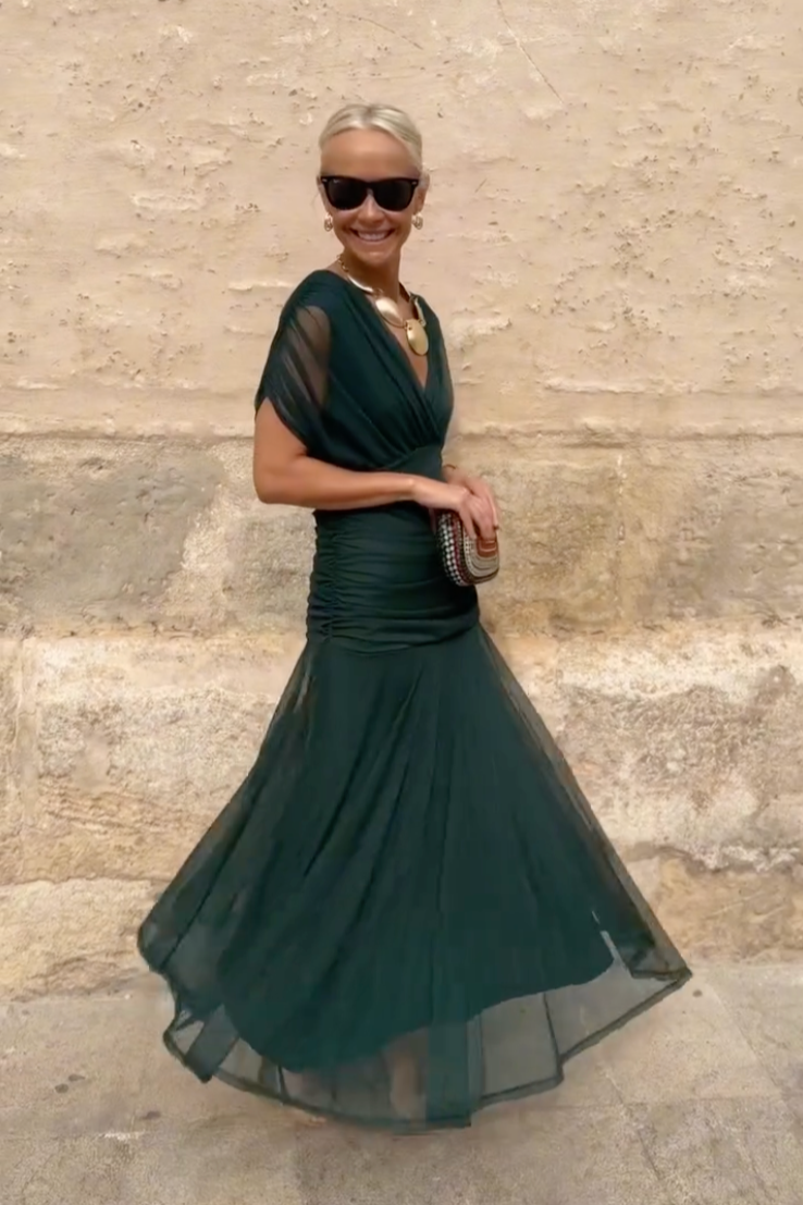 Santana Elegant Silk Dress