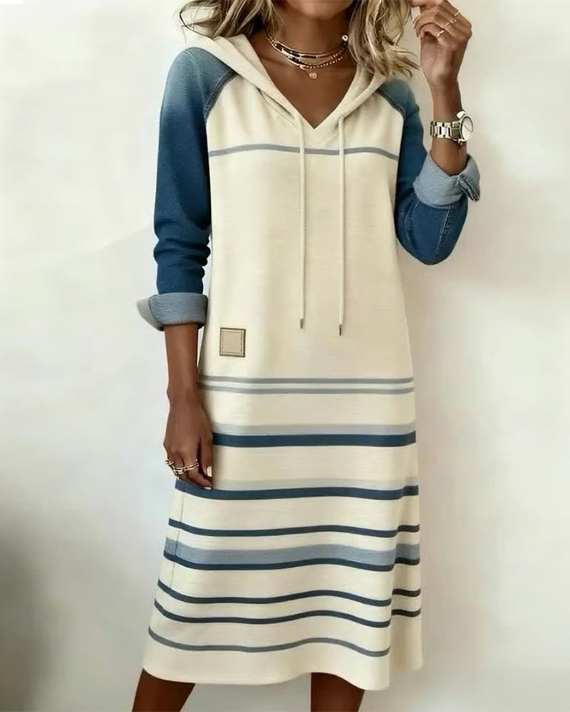 Camila™ | Striped Hooded Dress