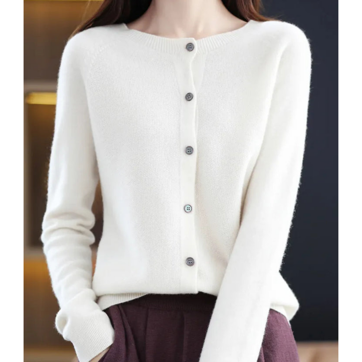 Mirelle™ Knit Cardigan | 100% Wool Softness & Everyday Elegance