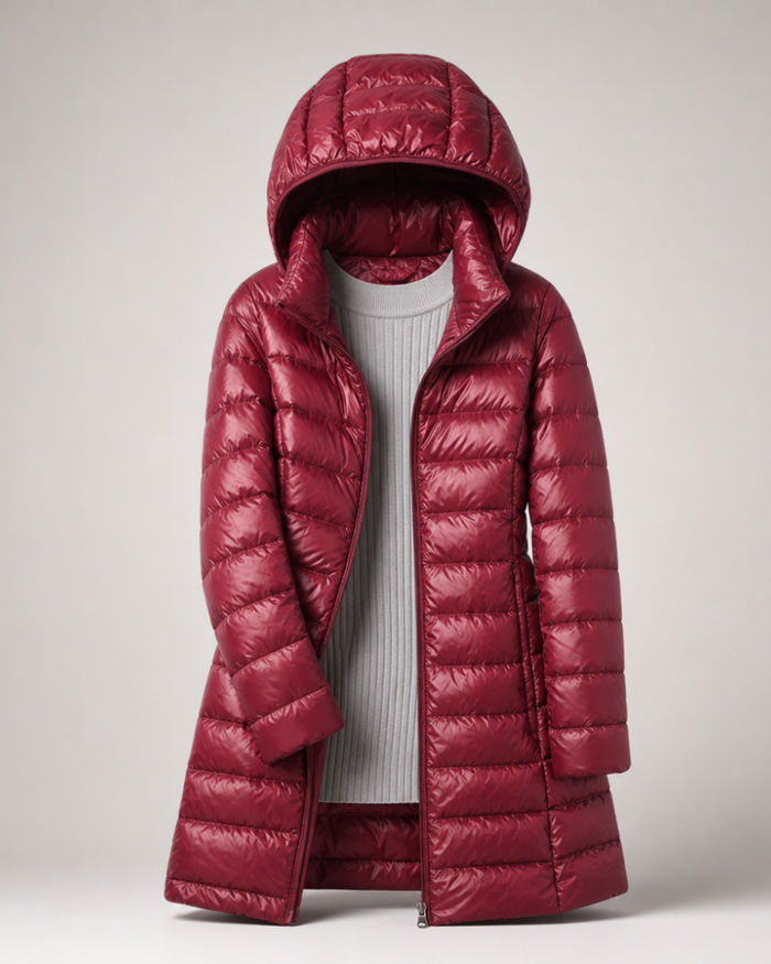 Linda™ | Ultralight Down Coat - Burgundy