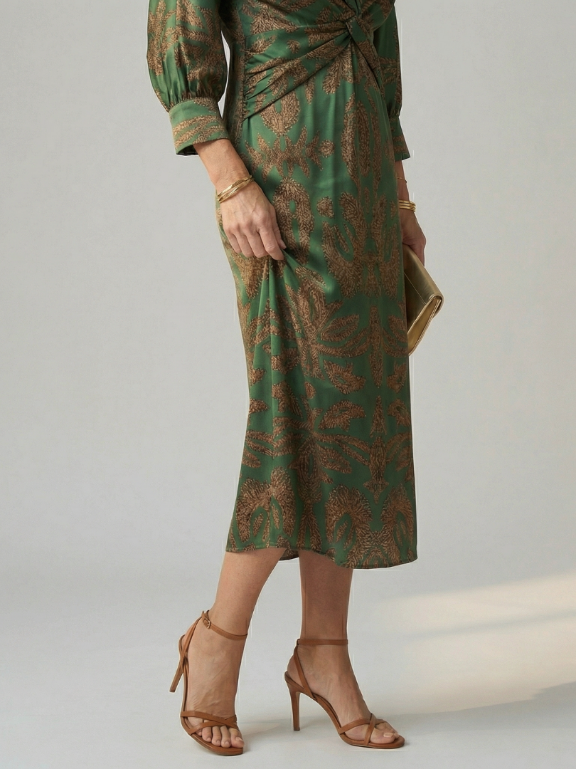 Lune (Athens Edit) | Natural Wrap Midi Dress