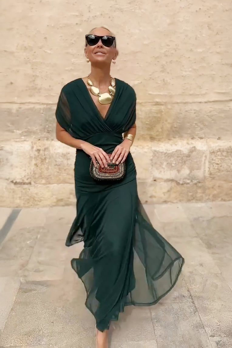 Santana Elegant Silk Dress