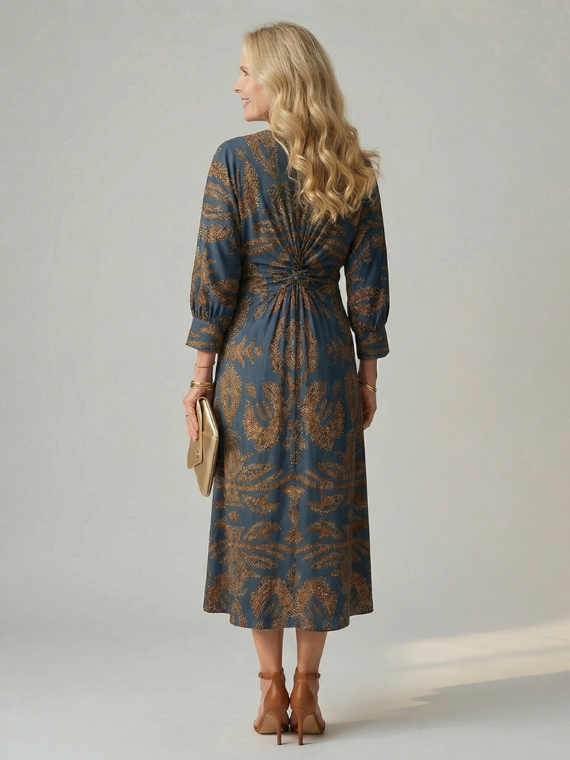 Lune (Athens Edit) | Natural Wrap Midi Dress