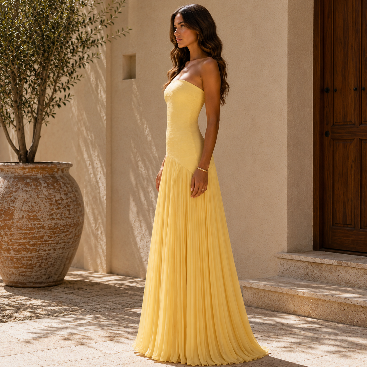 Almudena | Off-Shoulder Bustier Dress